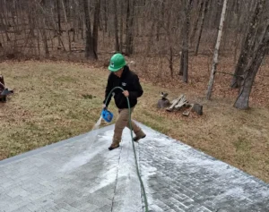 How to clean a shingled roof