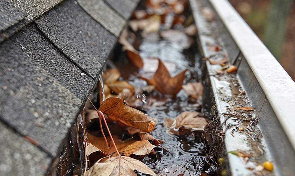 Clogged Gutters Can Cause Roof Leaks & Foundation Damage